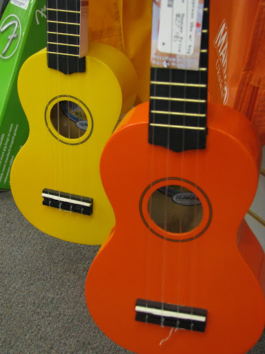 Hoover even carries a selection of ukuleles. (Photo credit: Rebekah Clark)