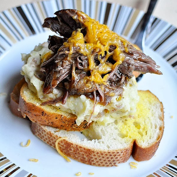Open Faced Pot Roast Sandwich { Easy Meals} Monica Wants It