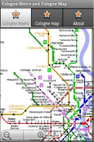科隆地铁运行图 科隆地图