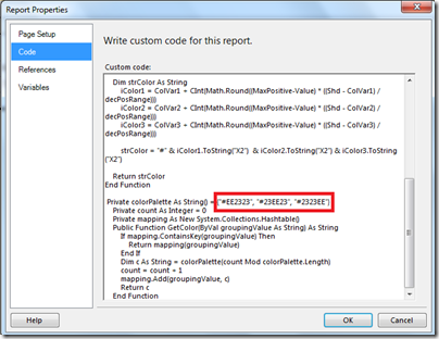 Make sure colors are hex values and not strings in the palette