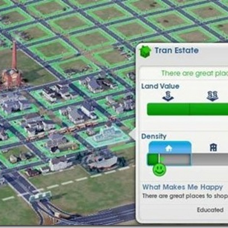 SimCity: Die Zoneneinteilung ist mangelhaft, Gebiete funktionieren auch funktionieren auch mit 100% Wohnhäusern