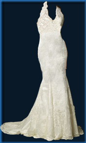 paper doll wedding dress v halter no ribbon
