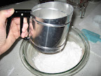 Along with the recipe box, I also inherited my Grandmother's sifter.