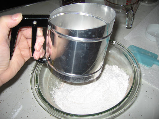 Along with the recipe box, I also inherited my Grandmother's sifter.