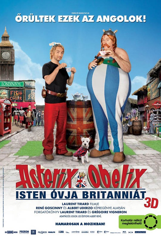 Asterix és Obelix Isten óvja Britanniát! magyar plakát