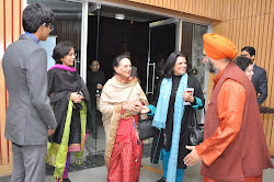 Greeting Mrs Kushal Singh and Punita Sngh