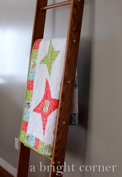 Friendship Star Christmas quilt from A Bright Corner