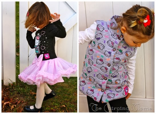cute girl style with hello kitty and KuKee from the Chirping moms