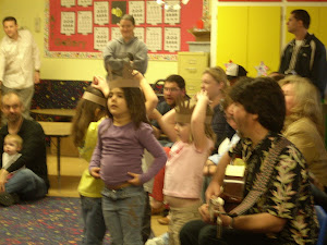 Busy Bees singing at the Holiday Social.