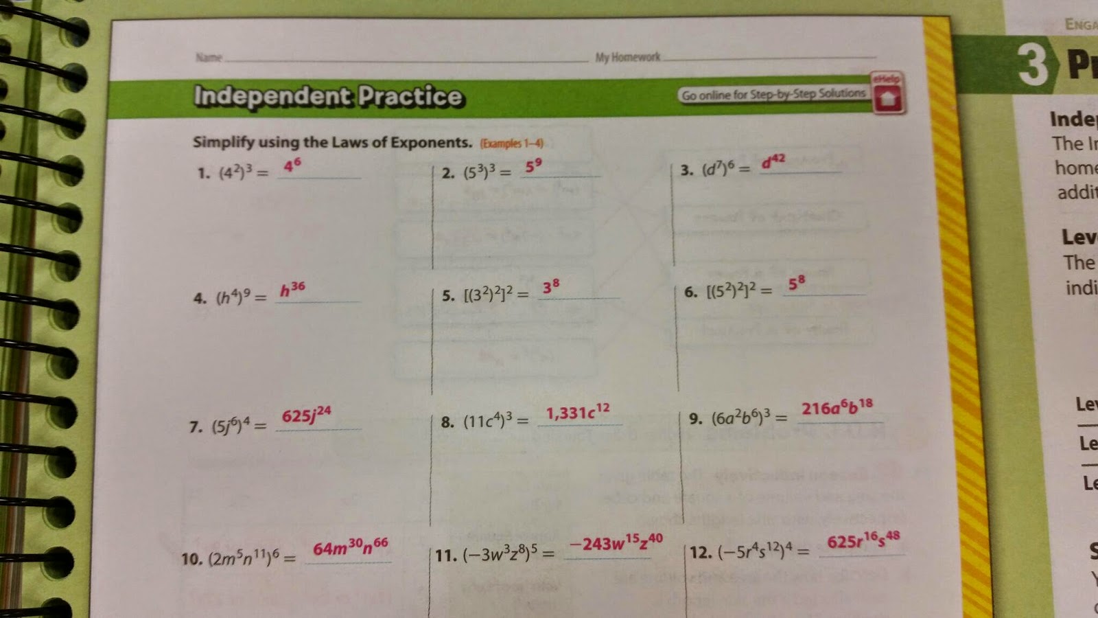 12.3 independent practice answers