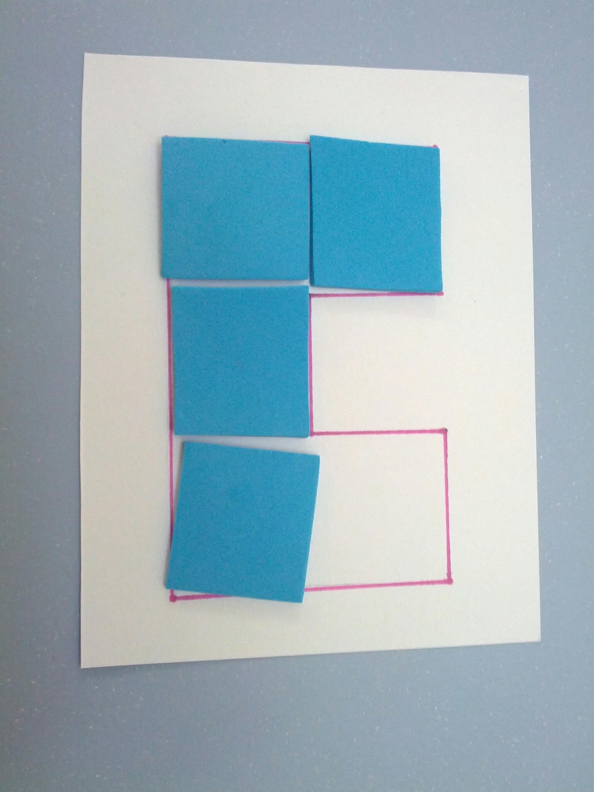 Simple Puzzle Cards Using Squares And Next Comes L