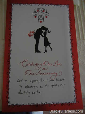 Three Year Anniversary Card Three Year Anniversary Card