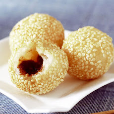Sesame Balls with Drunken Fig Filling