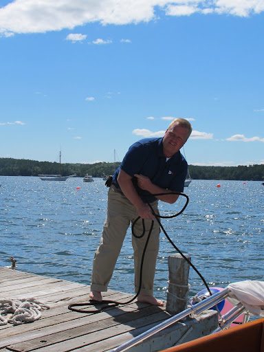 Hey, Captain Bryan! Untie those lines!  We want to go for a boat ride!  We love Martha's boat, Skylands II.