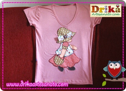 Sunbonnet Sue em patch aplique Sunbonnet Sue em patch aplique