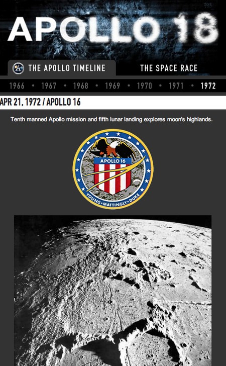 Apollo 18 Facebook