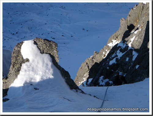 Corredor Nit de Carnestoltes 200m MD 80º IV (Puntes de la Vinyola 2752m, Puymorens) (Isra) 8584