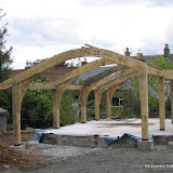 Curved beam roof