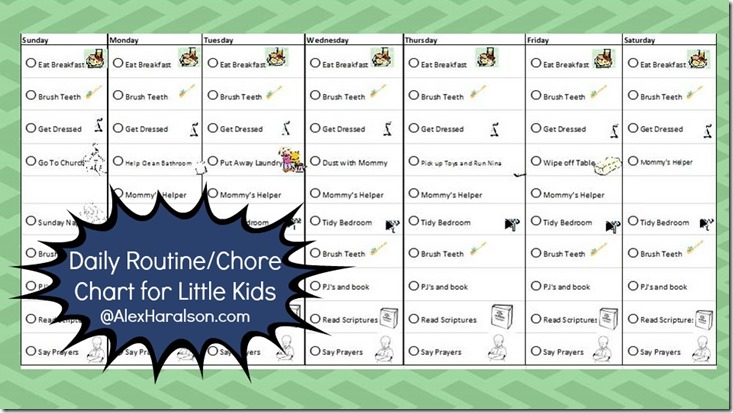 Andrew Routine Chore Chart2