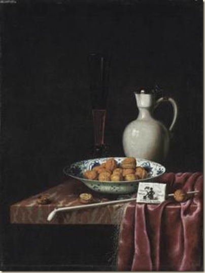 Hubert Van Ravesteyn, Nature morte aux noix Hubert Van Ravesteyn, Nature morte aux noix