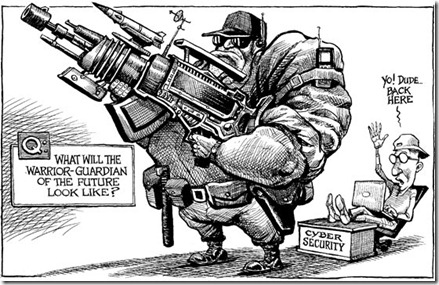 cyber-warrior cartoon cyber-warrior cartoon