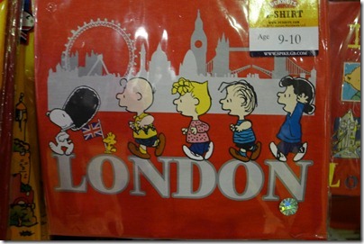 London Peanuts tee shirt