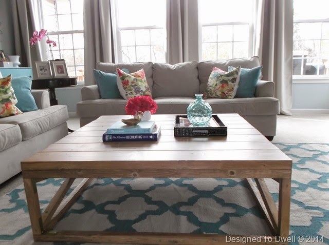 DIY Coffee Table & Moroccan Rug