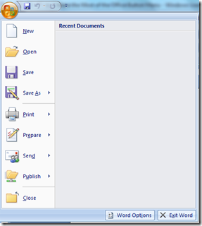Make the Most of the Office Button Menu
