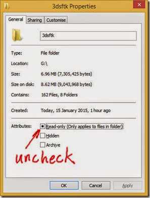 Make 3dsftk folders writable Make 3dsftk folders writable