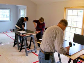 1410131 Oct 20 Karla Barb Dick Working On Cupboards