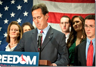 Santorum Suspending Campaign 4-10-12 Santorum Suspending Campaign 4-10-12