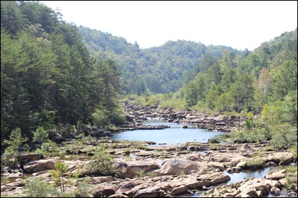 no water in Ocoee River at whitewater center