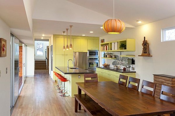 green-lively-painted-kitchen-cabinets