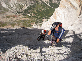 Via ferrata en la Tofana di Rozes
