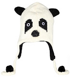Fleece-lined Knitted Wool Hat Art No. 6301 Panda