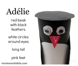 Antartica Adelie penguin craft
