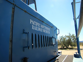 Cool little train engine at Dos Cabezas