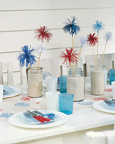 Fireworks Table Setting