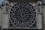 Exterior view of the South Rose window, Notre Dame