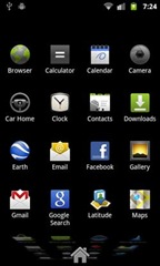 Google Nexus S i9020 OS dan menu 2