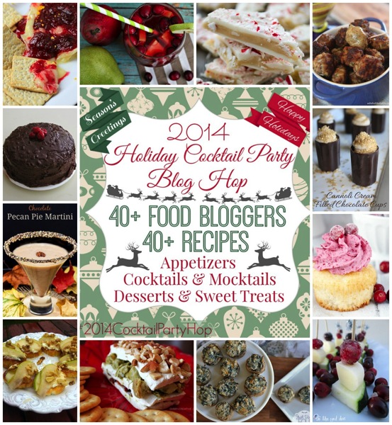 A round up post that contains 40+ recipes form your favorite food bloggers. Includes appetizers, cocktails/mocktails, desserts & sweet treats. Throw a perfect holiday cocktail party with all these fabulous ideas! A round up post that contains 40+ recipes form your favorite food bloggers. Includes appetizers, cocktails/mocktails, desserts & sweet treats. Throw a perfect holiday cocktail party with all these fabulous ideas!