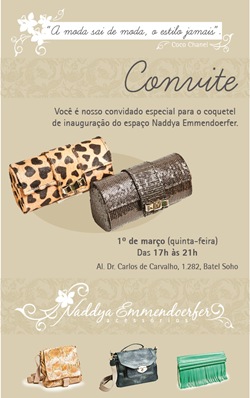 Naddya Emmendoerfer abre loja em Curitiba no Batel SoHo. Coquetel de inauguração. Naddya Emmendoerfer abre loja em Curitiba no Batel SoHo. Coquetel de inauguração.