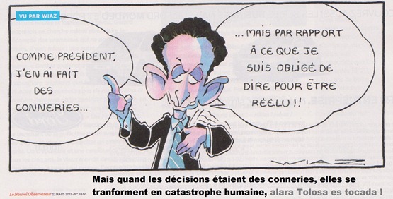 Nocolas Sarkozy e las catastrofas politicas