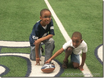 On the fifty yard line