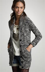 marled wool cardigan Marled Wool Cardigan