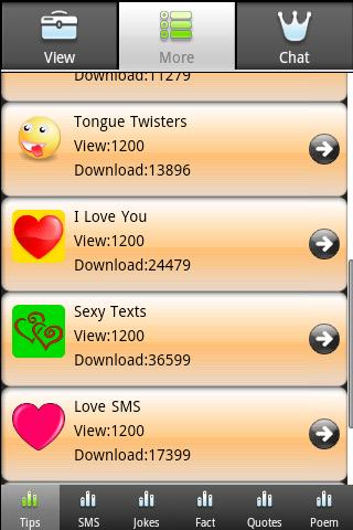 naughty-tips for android screenshot