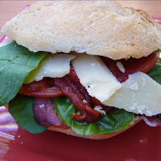Bacon, Tomato & Parmesan Rolls With Rosemary Mayonnaise