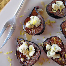 Grilled Figs with Blue Cheese and Citrus Honey