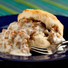 Easy Sausage Gravy and Biscuits