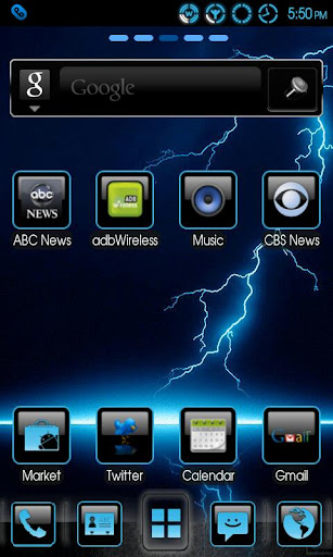 Theme Blue Lightning